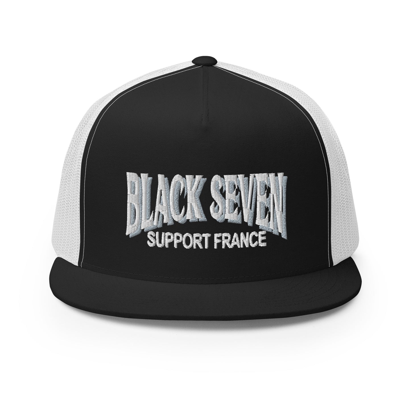 Casquette brodée Trucker « Black Seven »