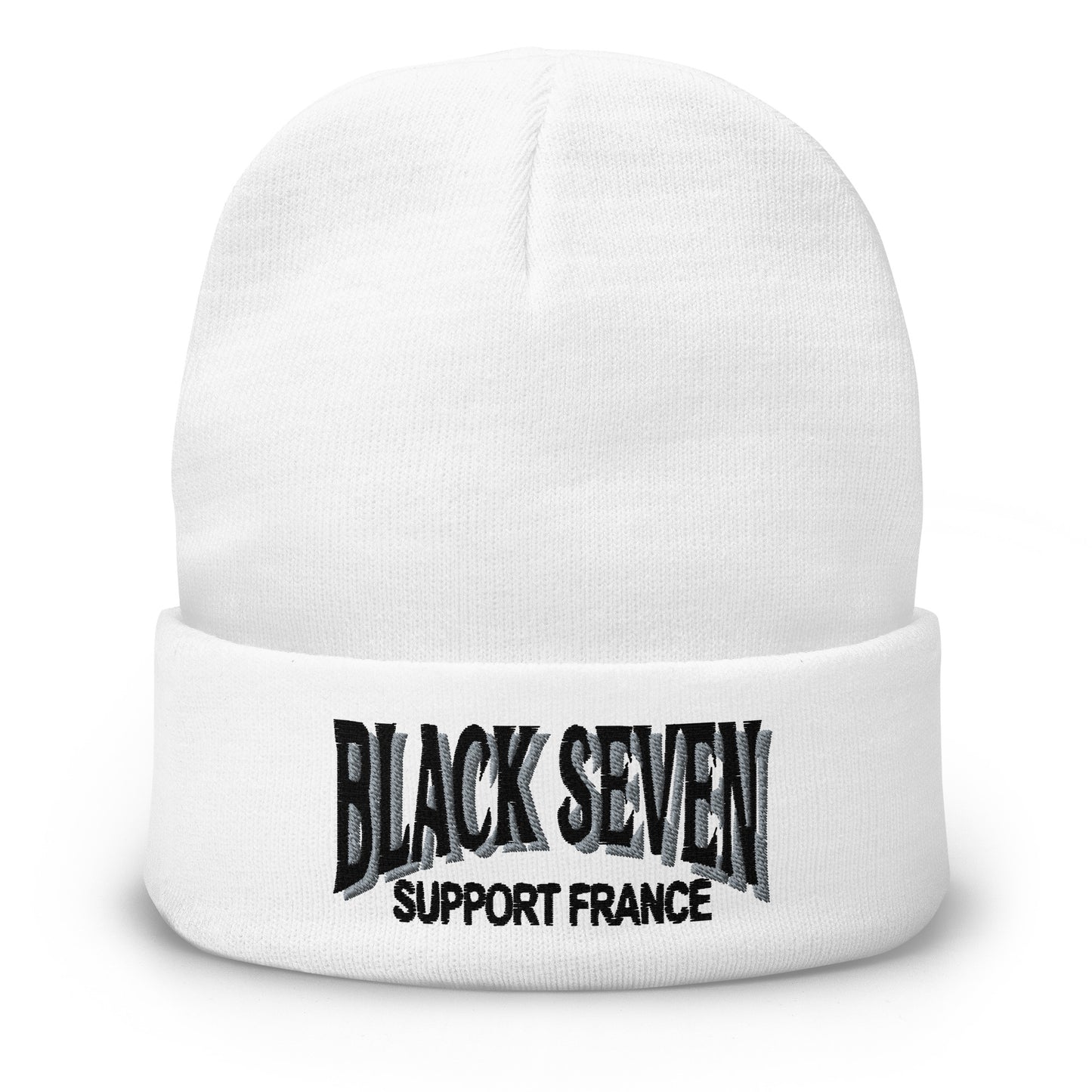 Bonnet brodé « Black Seven »