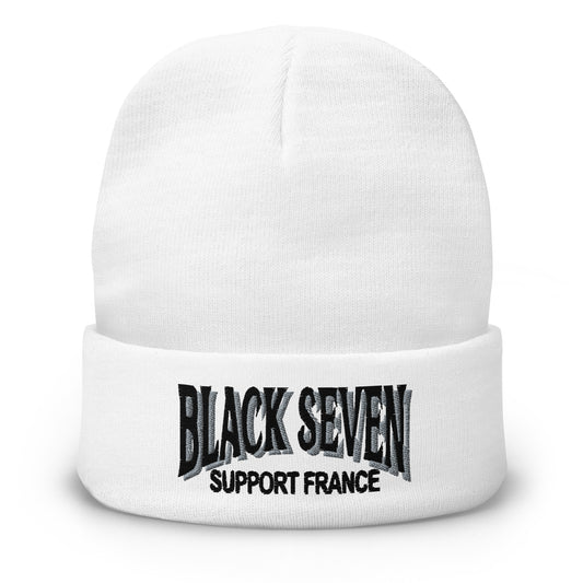 Bonnet brodé « Black Seven »